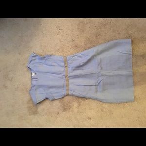 J.Crew blue linen dress